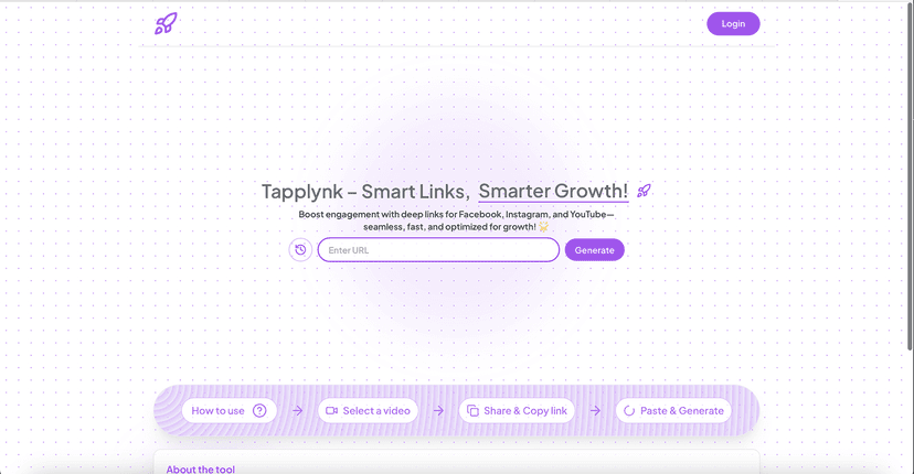 Tapplynk - A smart deep link generator